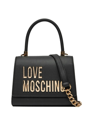 MOSCHINO PRECOLLECTION Borsa A Mano Moschino Logo Frontale Nero