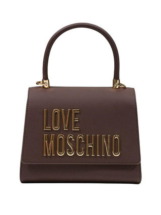 MOSCHINO PRECOLLECTION Borsa A Mano Moschino Logo Frontale Marrone