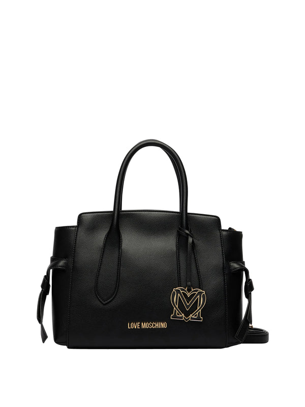 MOSCHINO PRECOLLECTION Borsa A Mano Moschino Logo Frontale Nero