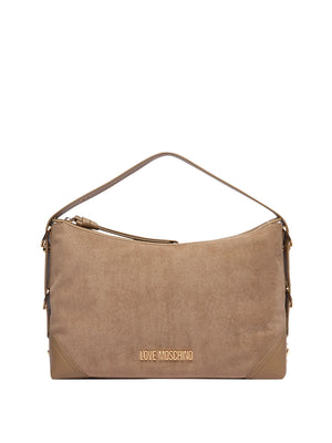 MOSCHINO PRECOLLECTION Borsa A Mano Moschino Logo Frontale Sabbia