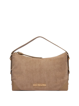 MOSCHINO PRECOLLECTION Borsa A Mano Moschino Logo Frontale Sabbia
