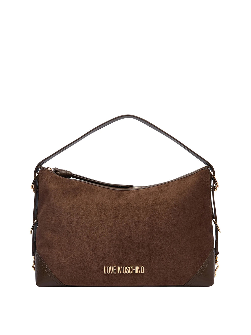 MOSCHINO PRECOLLECTION Borsa A Mano Moschino Logo Frontale Marrone