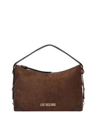 MOSCHINO PRECOLLECTION Borsa A Mano Moschino Logo Frontale Marrone