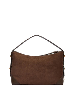 MOSCHINO PRECOLLECTION Borsa A Mano Moschino Logo Frontale Marrone