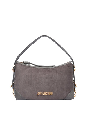 MOSCHINO PRECOLLECTION Borsa A Mano Moschino Logo Frontale Grigio