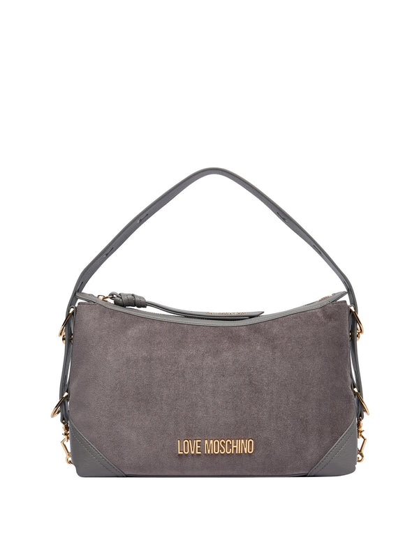 MOSCHINO PRECOLLECTION Borsa A Mano Moschino Logo Frontale Grigio