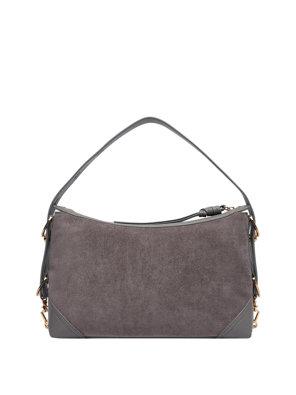 MOSCHINO PRECOLLECTION Borsa A Mano Moschino Logo Frontale Grigio