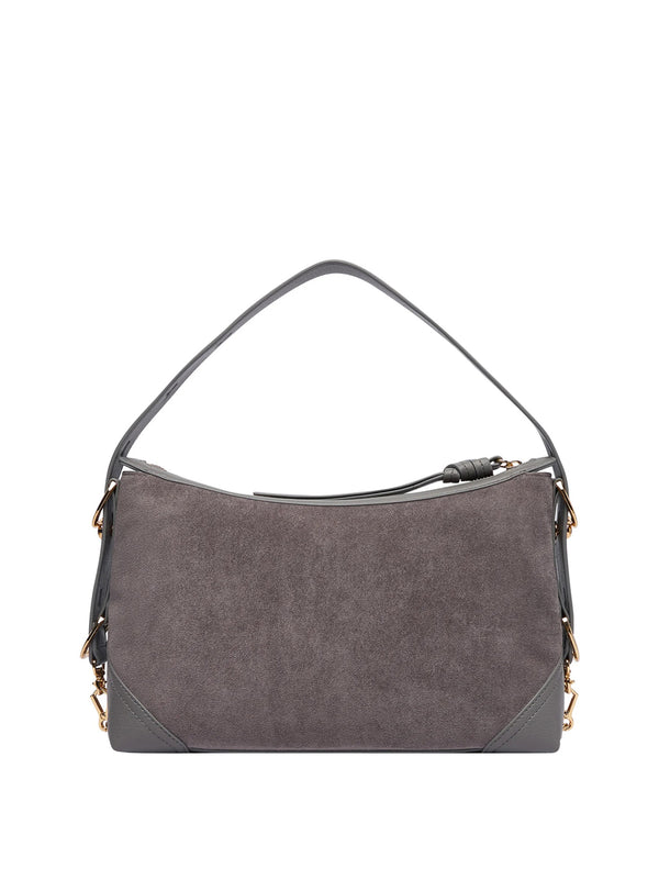 MOSCHINO PRECOLLECTION Borsa A Mano Moschino Logo Frontale Grigio