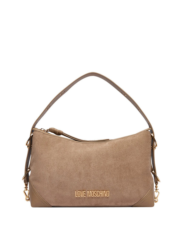 MOSCHINO PRECOLLECTION Borsa A Mano Moschino Logo Frontale Sabbia