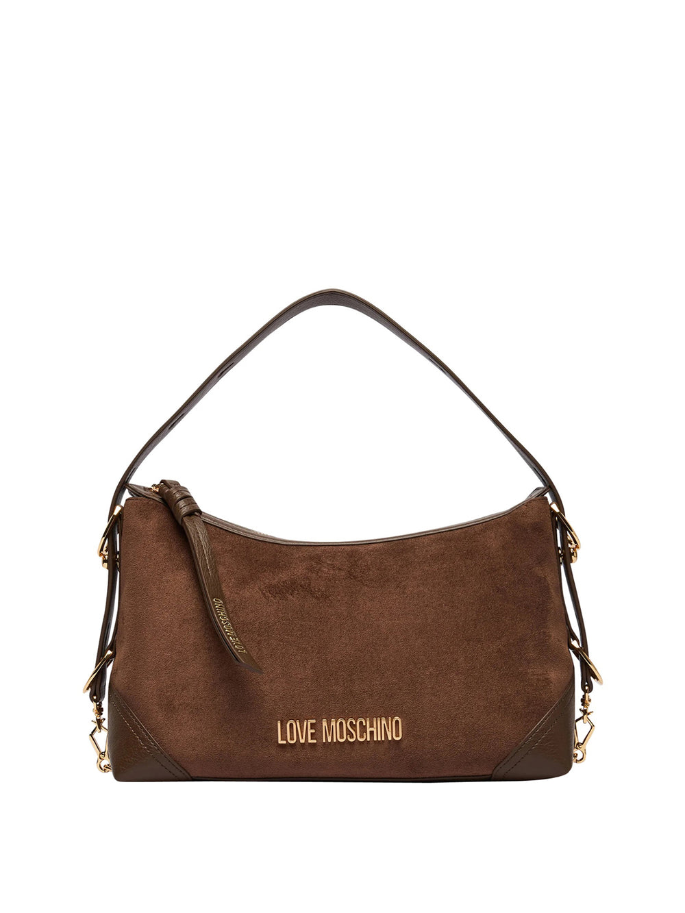 MOSCHINO PRECOLLECTION Borsa A Mano Moschino Logo Frontale Marrone