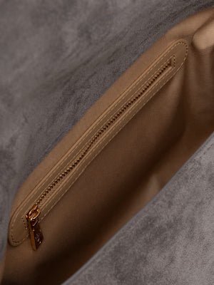 MOSCHINO PRECOLLECTION Borsa A Mano Moschino Logo Frontale Grigio