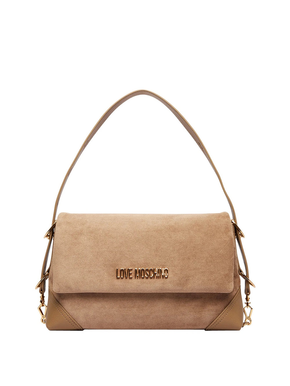 MOSCHINO PRECOLLECTION Borsa A Mano Moschino Velour - Sabbia