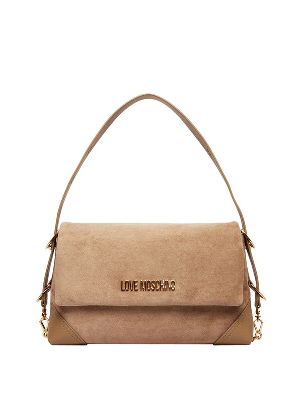 MOSCHINO PRECOLLECTION Borsa A Mano Moschino Velour - Sabbia