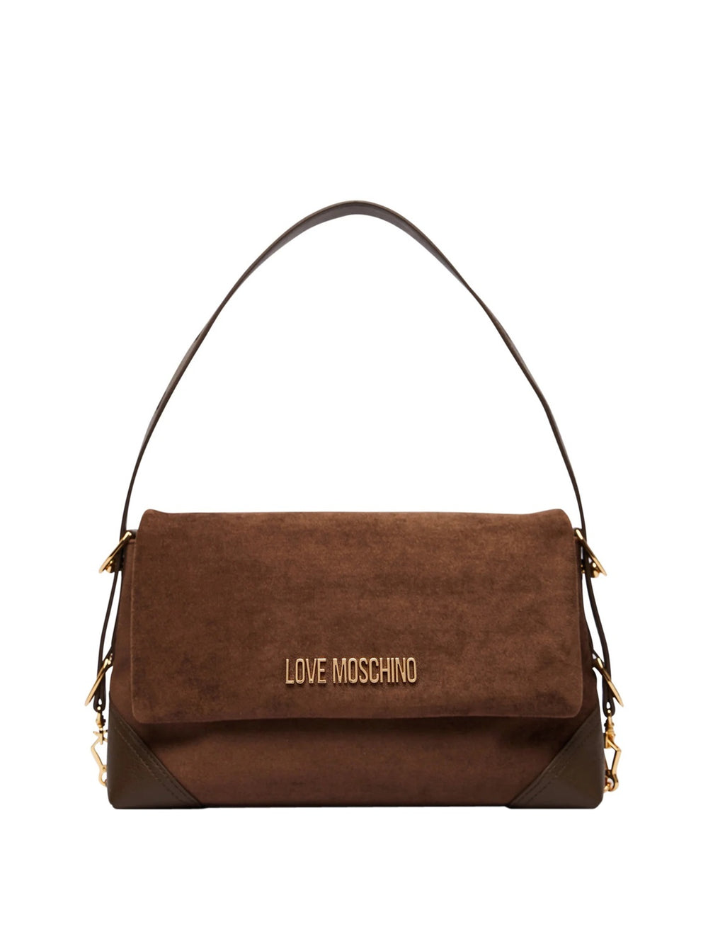 MOSCHINO PRECOLLECTION Borsa A Mano Moschino Velour - Marrone