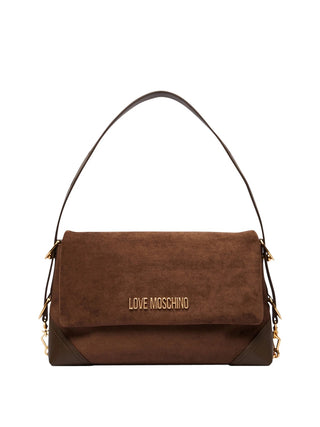 MOSCHINO PRECOLLECTION Borsa A Mano Moschino Velour - Marrone