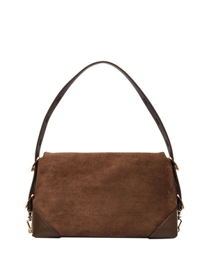 MOSCHINO PRECOLLECTION Borsa A Mano Moschino Velour - Marrone