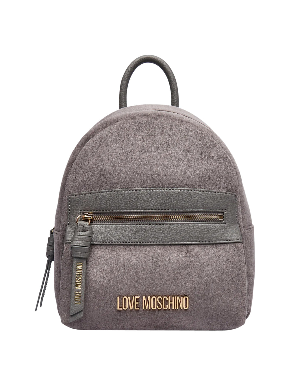 MOSCHINO PRECOLLECTION Zaino Moschino Logo Frontale Grigio