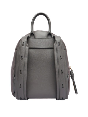 MOSCHINO PRECOLLECTION Zaino Moschino Logo Frontale Grigio