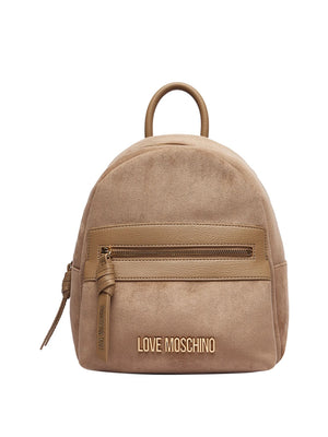 MOSCHINO PRECOLLECTION Zaino Moschino Logo Frontale Sabbia
