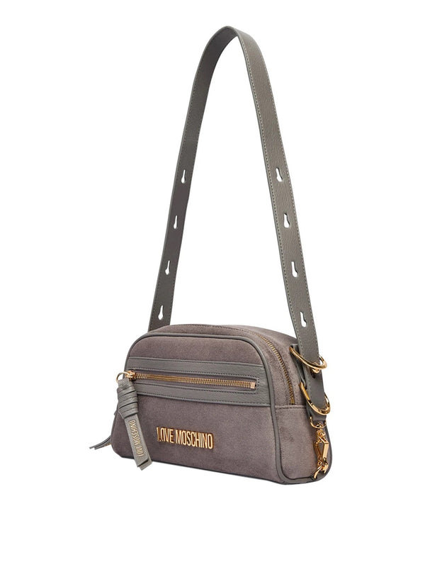 MOSCHINO PRECOLLECTION Borsa A Mano Moschino Velour Grigio