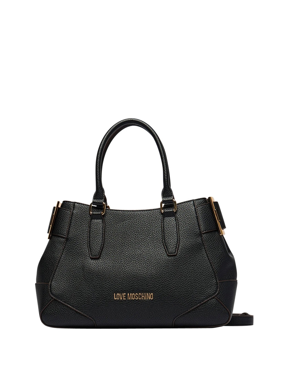 MOSCHINO PRECOLLECTION Borsa A Mano Moschino Logo Frontale Nero