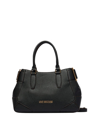 MOSCHINO PRECOLLECTION Borsa A Mano Moschino Logo Frontale Nero