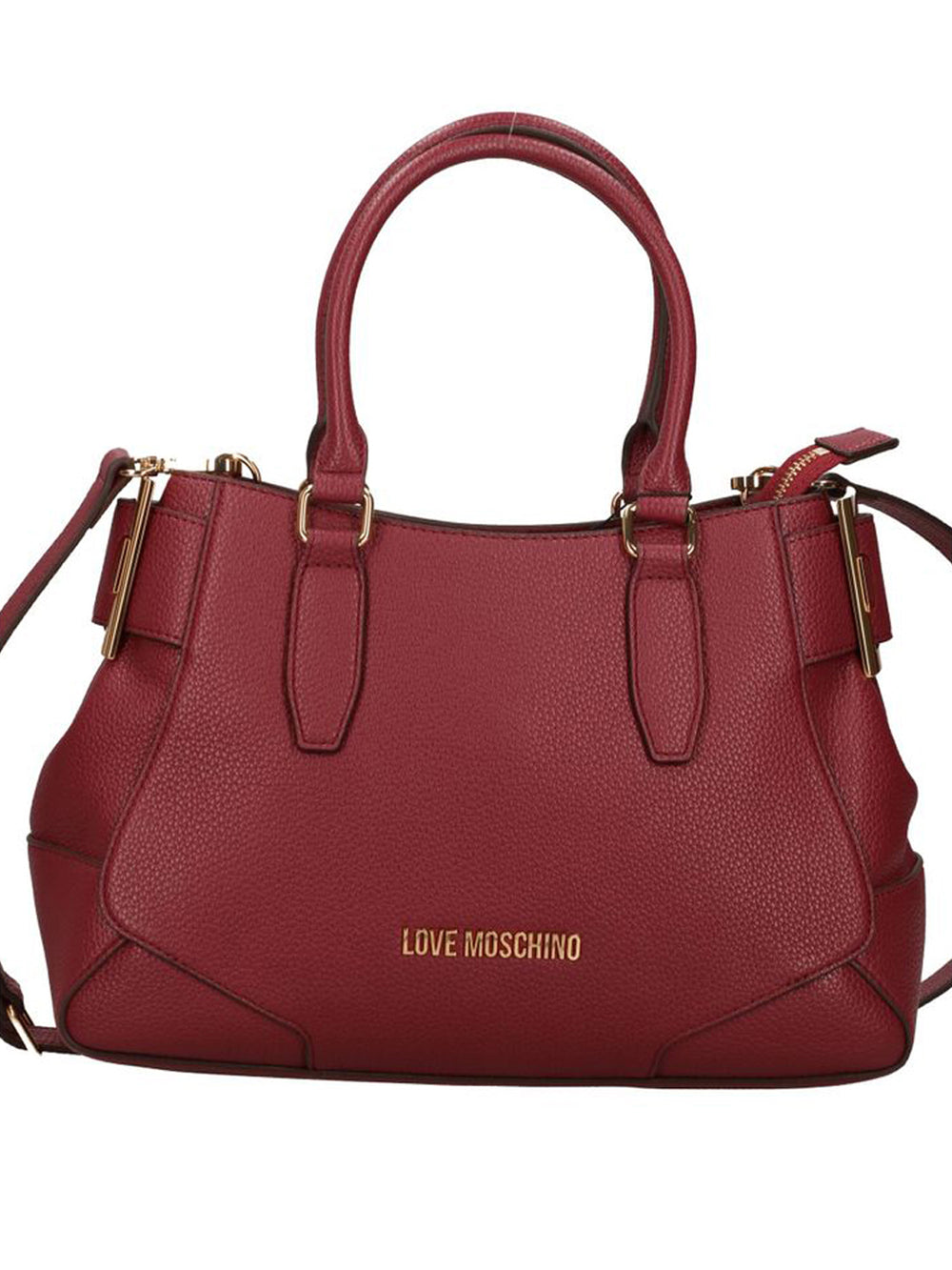MOSCHINO PRECOLLECTION Borsa A Mano Moschino Logo Frontale Vino