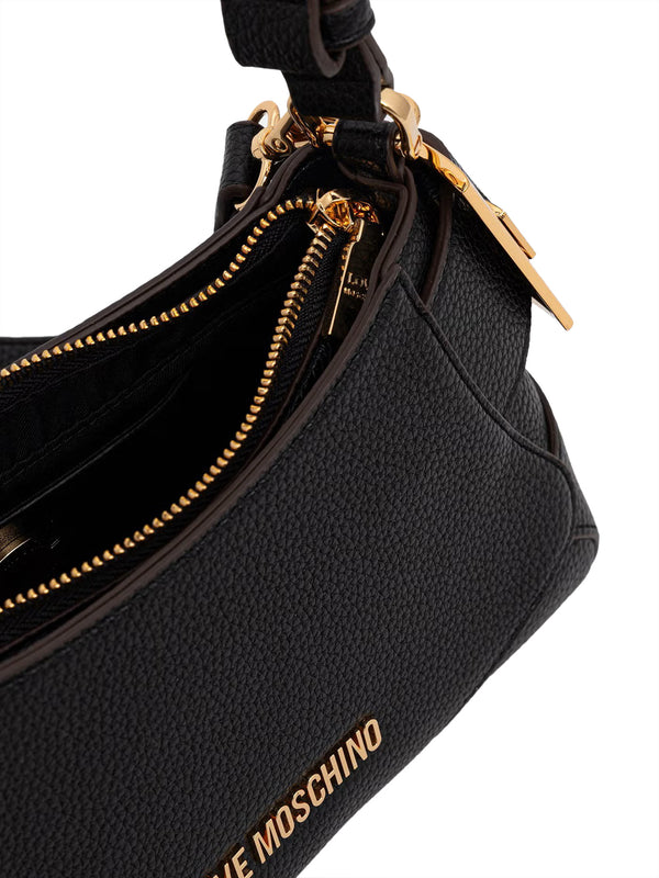 MOSCHINO PRECOLLECTION Borsa A Mano Moschino Logo Frontale Nero