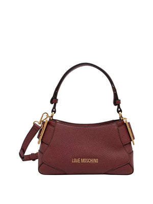MOSCHINO PRECOLLECTION Borsa A Mano Moschino Logo Frontale Vino