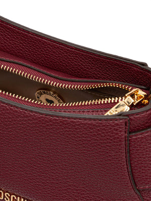 MOSCHINO PRECOLLECTION Borsa A Mano Moschino Logo Frontale Vino