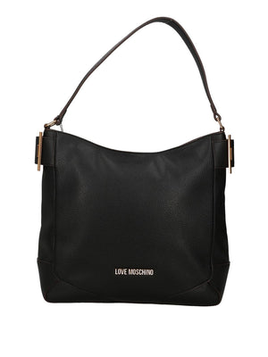 MOSCHINO PRECOLLECTION Borsa A Mano Moschino Logo Frontale Nero