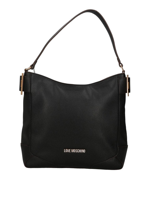 MOSCHINO PRECOLLECTION Borsa A Mano Moschino Logo Frontale Nero