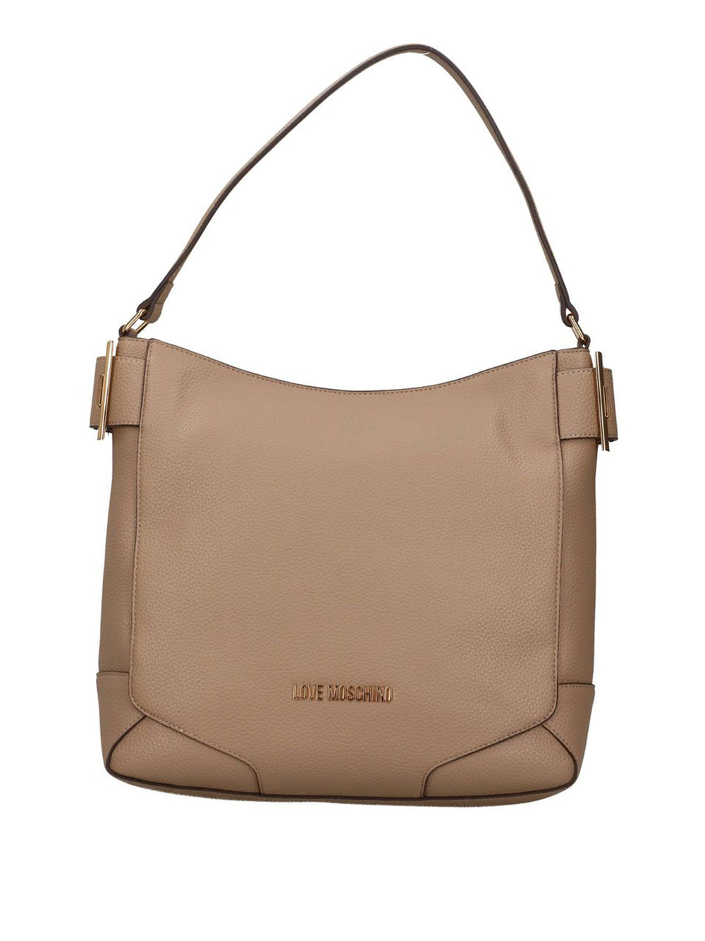 MOSCHINO PRECOLLECTION Borsa A Mano Moschino Logo Frontale Sabbia