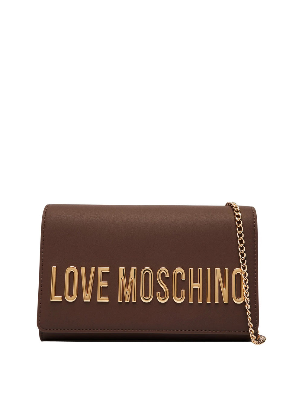 MOSCHINO PRECOLLECTION Borsa A Mano Moschino Logo Frontale Marrone