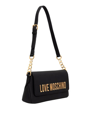 MOSCHINO PRECOLLECTION Borsa A Mano Moschino Logo Frontale Nero