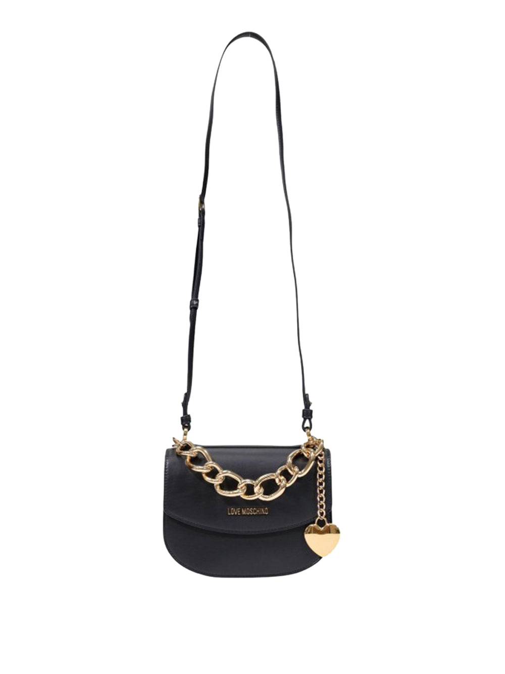 MOSCHINO PRECOLLECTION Borsa A Tracolla Moschino Logo Frontale Nero