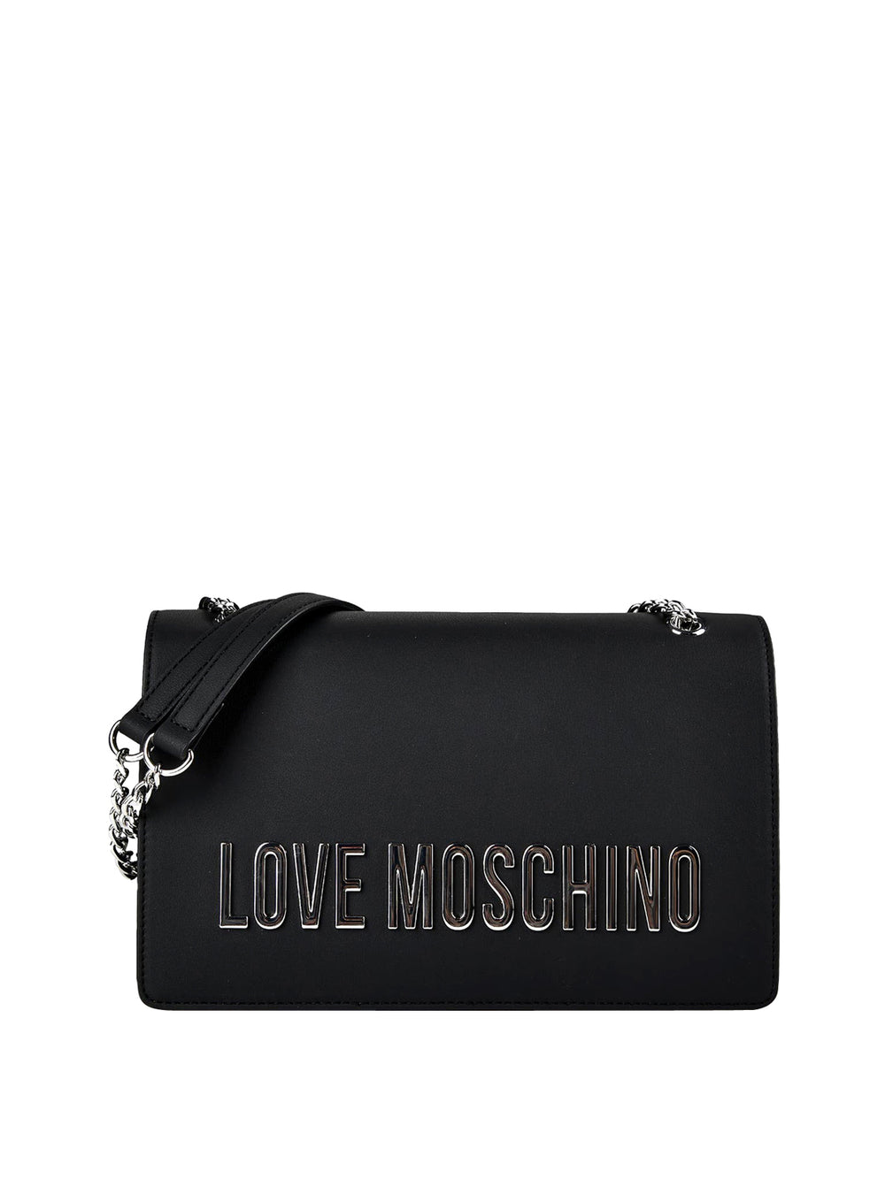 MOSCHINO PRECOLLECTION Borsa a Tracolla Moschino Logo Frontale Nero