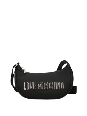 MOSCHINO PRECOLLECTION Borsa A Tracolla Moschino Logo Frontale Nero