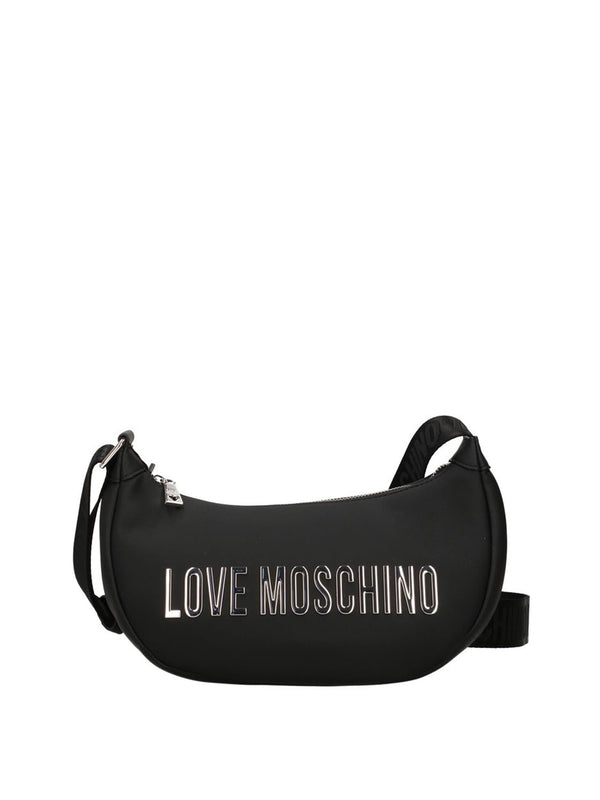 MOSCHINO PRECOLLECTION Borsa A Tracolla Moschino Logo Frontale Nero