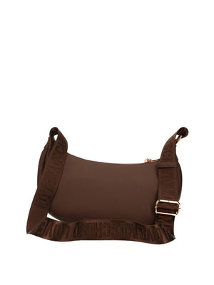 MOSCHINO PRECOLLECTION Borsa A Tracolla Moschino Logo Frontale Marrone