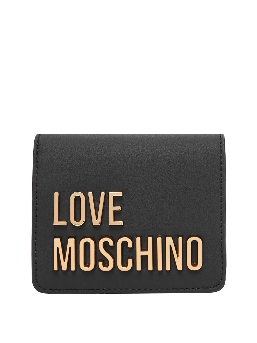 MOSCHINO PRECOLLECTION Portafoglio Moschino Logo Frontale Nero