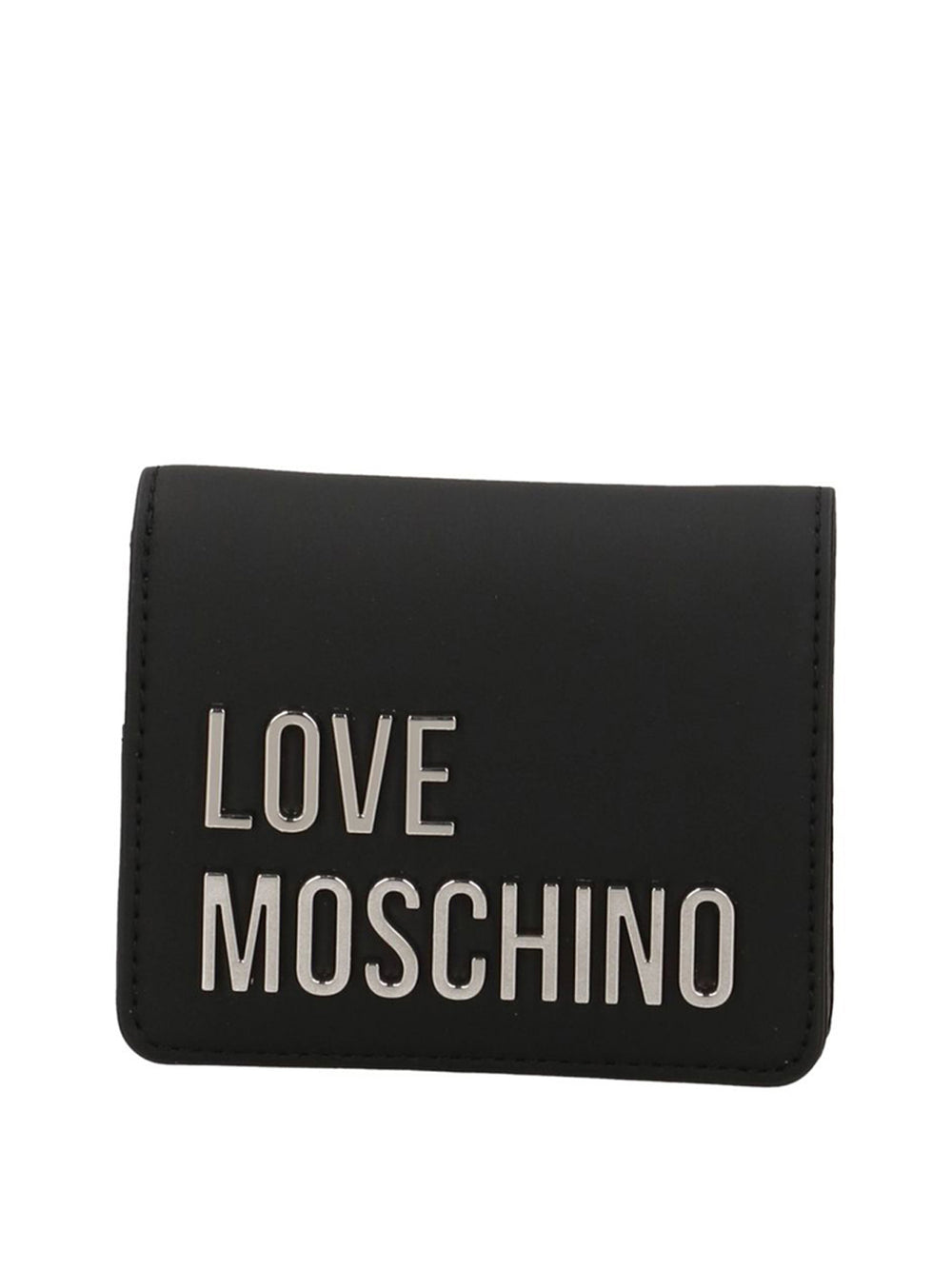 MOSCHINO PRECOLLECTION Portafoglio Moschino Logo Frontale Nero