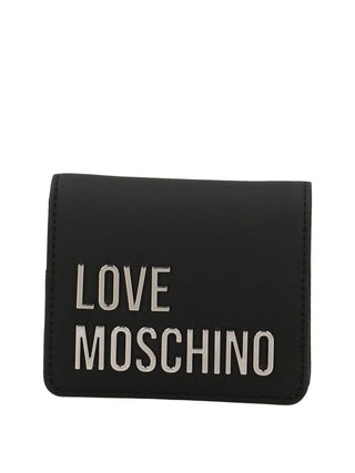 MOSCHINO PRECOLLECTION Portafoglio Moschino Logo Frontale Nero