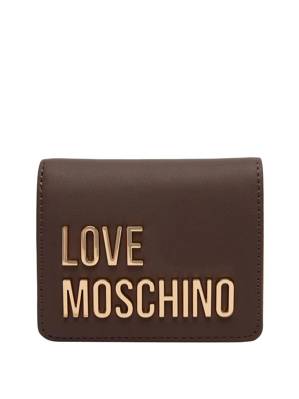 MOSCHINO PRECOLLECTION Portafoglio Moschino Logo Frontale Marrone