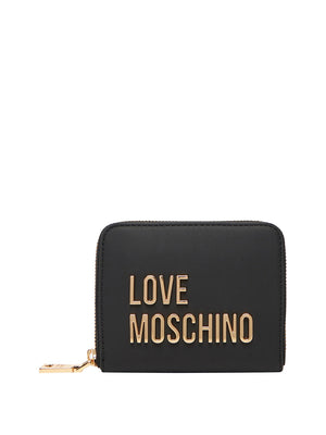 MOSCHINO PRECOLLECTION Portafoglio Moschino Logo Frontale Nero