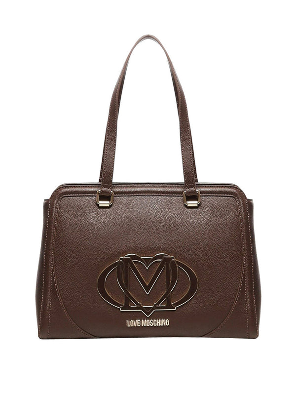MOSCHINO STC Borsa Shopper Pu Moschino - Moro