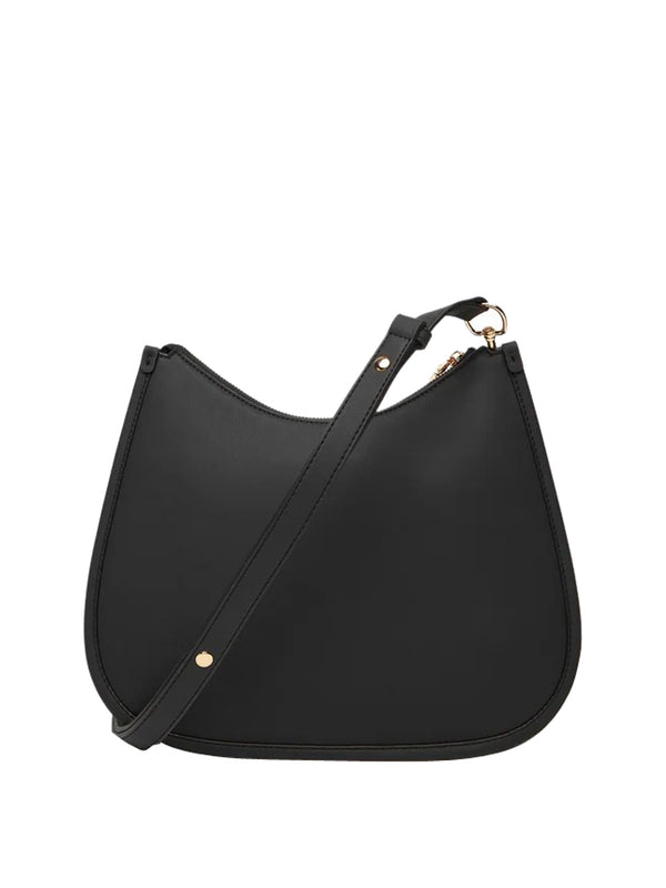 MOSCHINO STC Borsa A Spalla Logo Frontale Nero