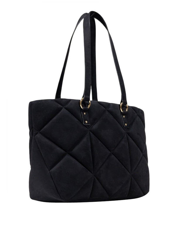 MOSCHINO STC Borsa Embossed Velour Pl Moschino - Nero