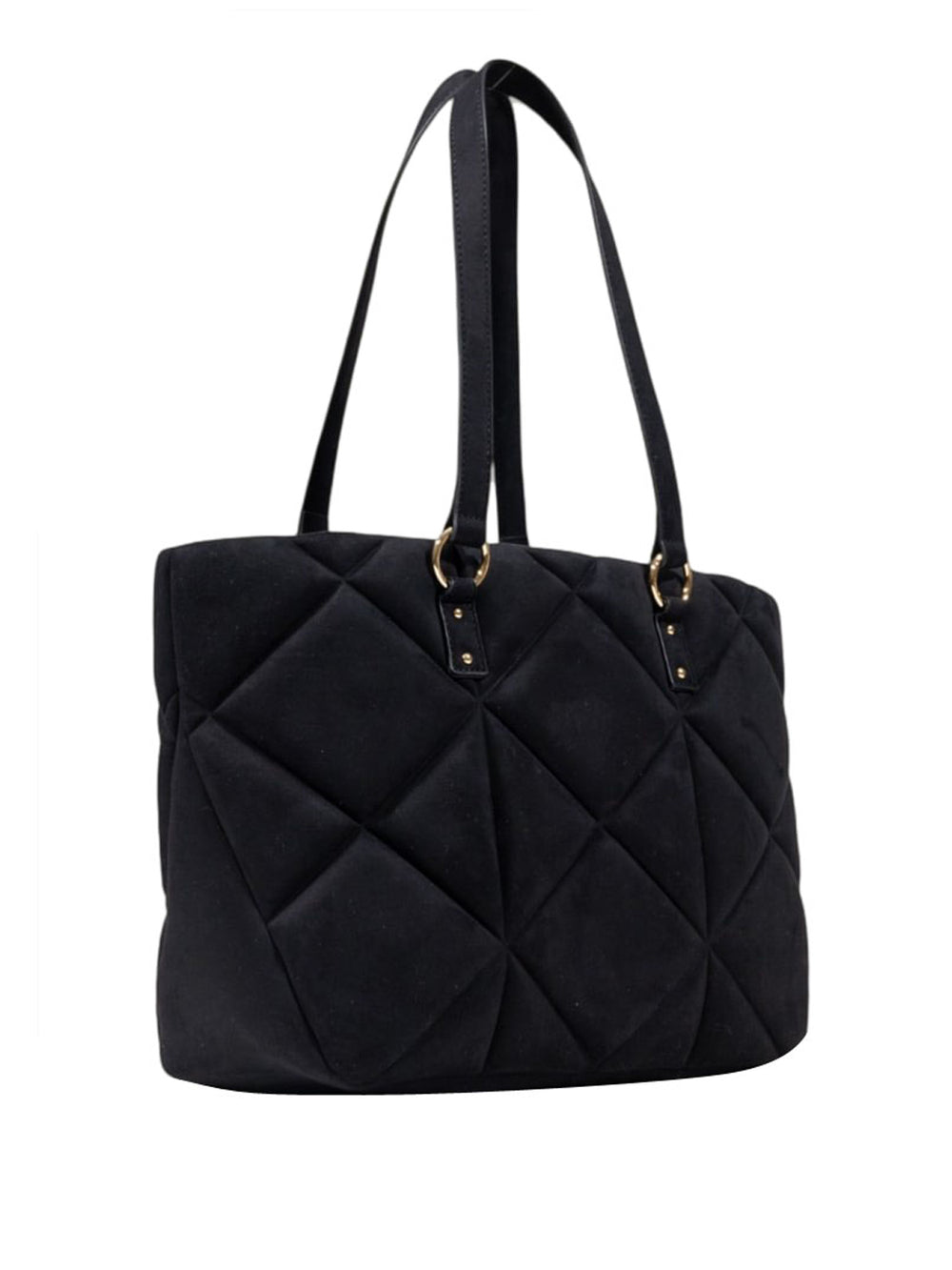 Moschino Borsa Embossed Velour Pl Moschino - Nero