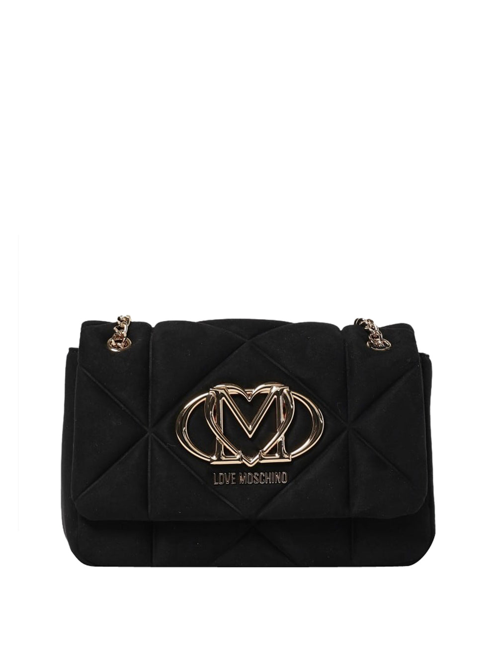 Moschino Borsa Embossed Velour Pl Moschino - Nero